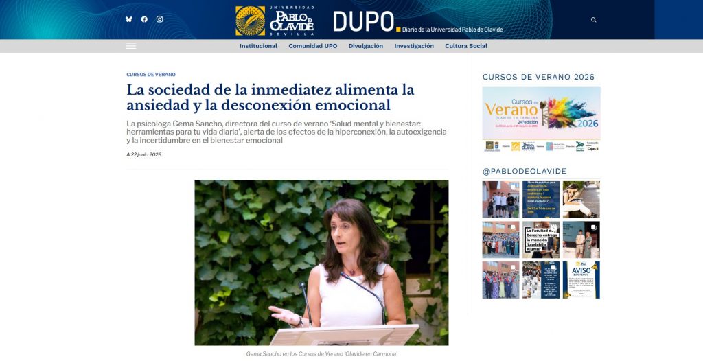 https://www.upo.es/diario/cursos-verano/2026/06/la-sociedad-de-la-inmediatez-alimenta-la-ansiedad-y-la-desconexion-emocional/?utm_source=rss&utm_medium=rss&utm_campaign=la-sociedad-de-la-inmediatez-alimenta-la-ansiedad-y-la-desconexion-emocional